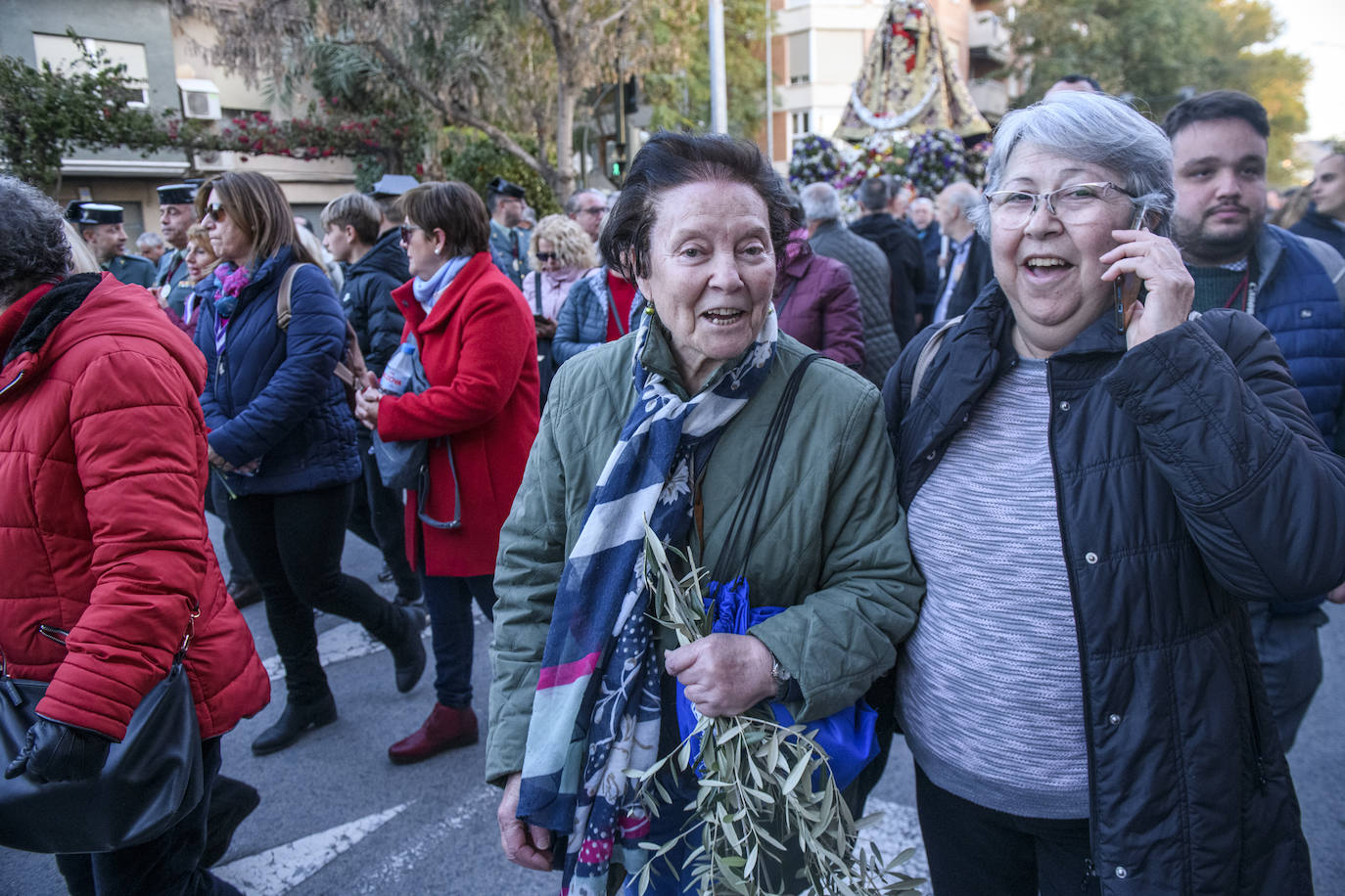 La llegada de la Morenica a la Catedral de Murcia, en imágenes