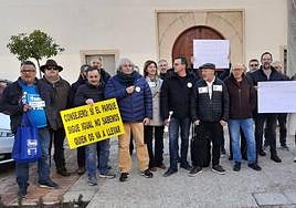 Protesta de los conductores del parque móvil regional.