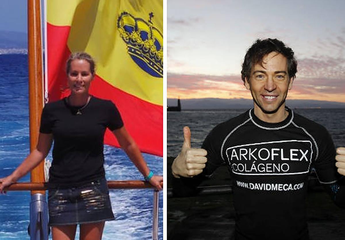 Theresa Zabell y David Meca.