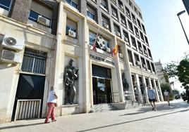 Imagen de archivo del Palacio de Justicia, en Murcia.