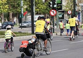 Marcha cicloturista en Murcia, en una imagen de archivo.