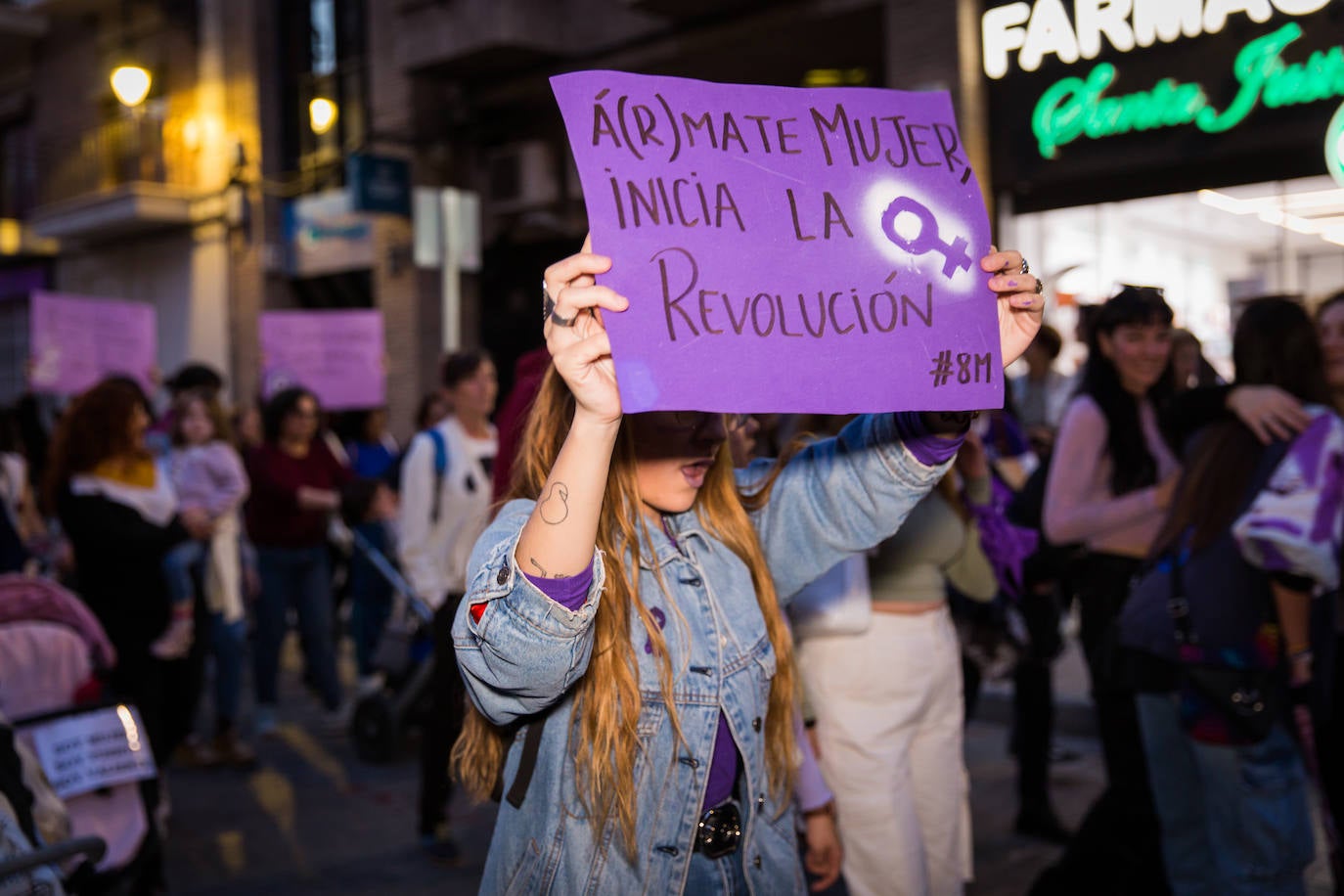 La manifestación del 8M de Orihuela, en imágenes