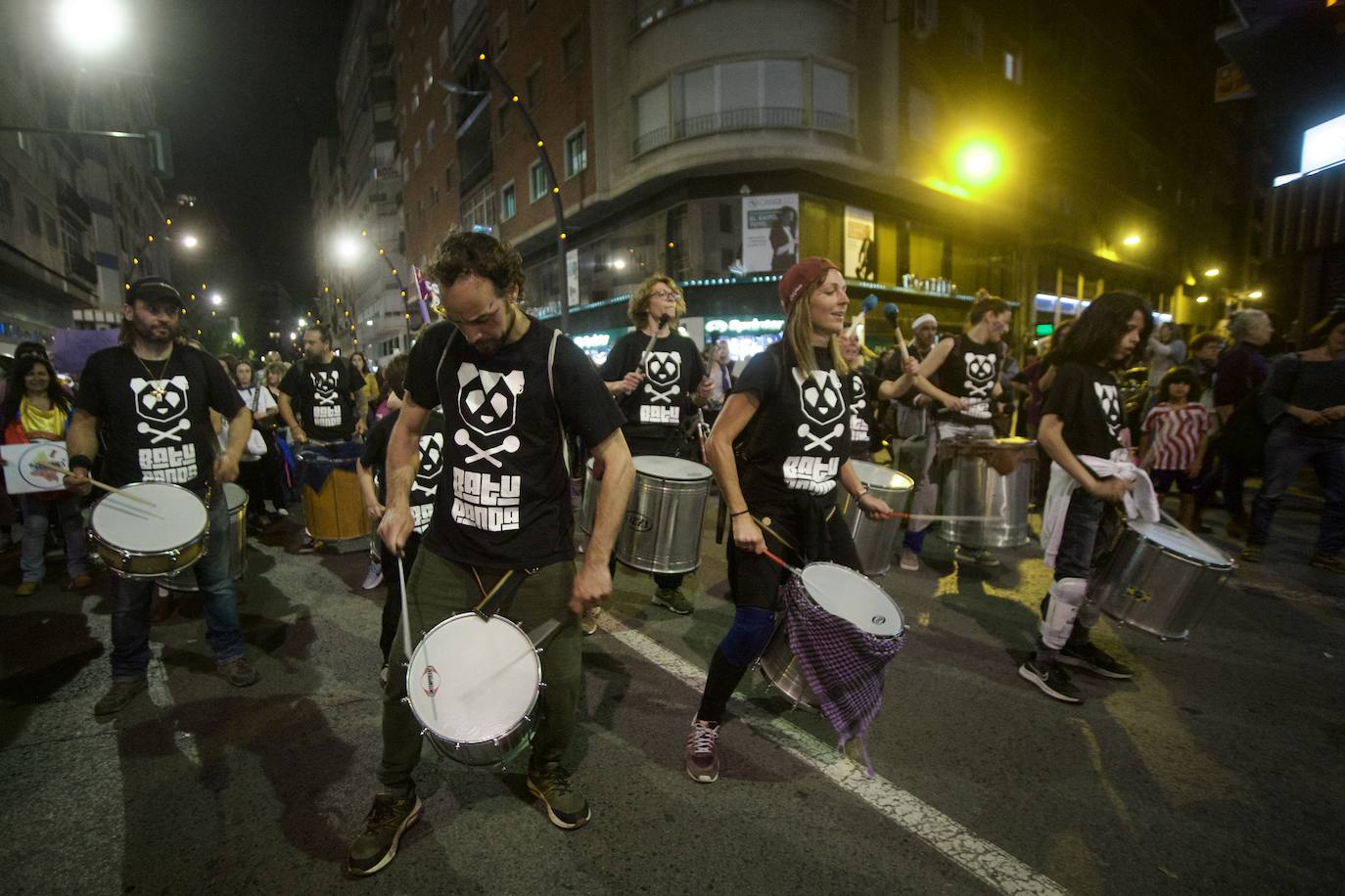 La manifestación del Día de la Mujer en Murcia, en imágenes