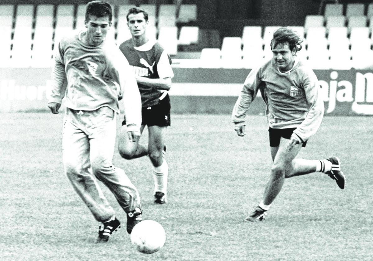 Lucendo, blaugrana, tricolor y un poco albinegro