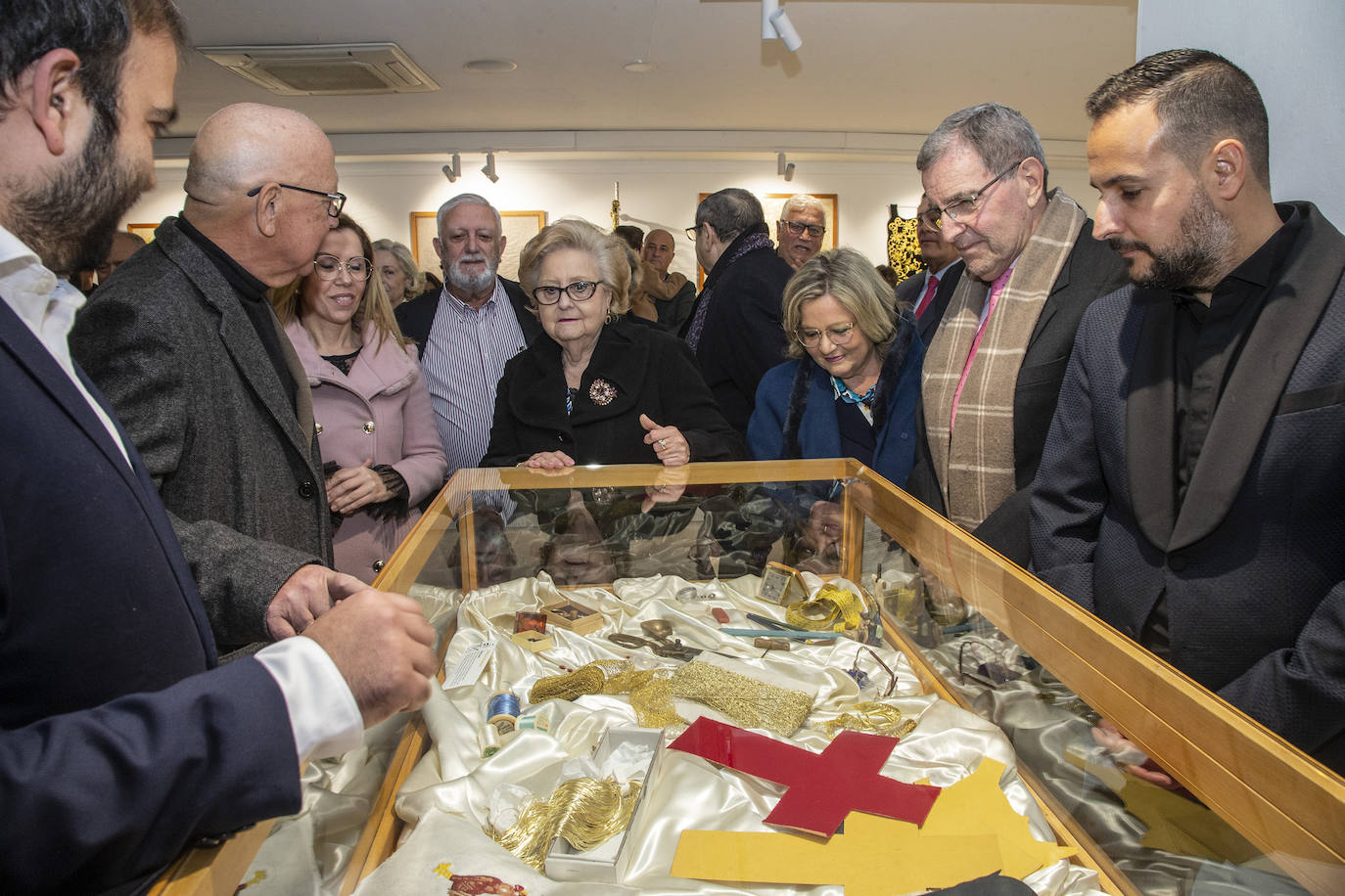 Exposición de bordados de Antoñita Sánchez en Cartagena