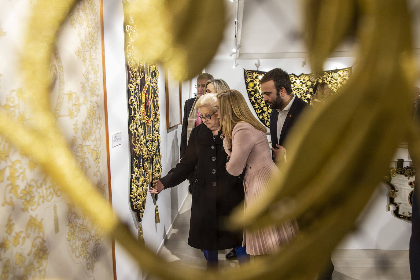 Exposición de bordados de Antoñita Sánchez en Cartagena