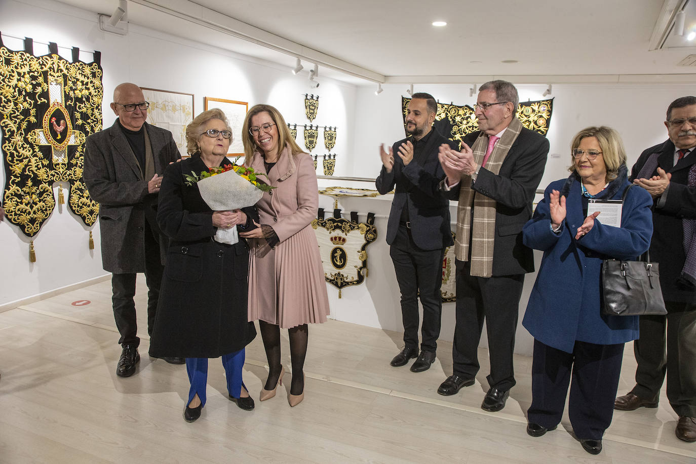 Exposición de bordados de Antoñita Sánchez en Cartagena