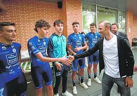 Valverde en la presentación de los equipos del Valverde Team-Ricardo Fuentes.