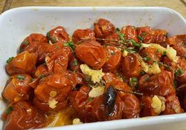 Tomates cherry asados