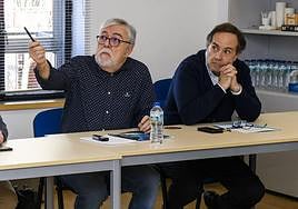 Juan José García Escribano e Ismael Crespo, coodirectores del Cemop, ayer, en el encuentro con periodistas.