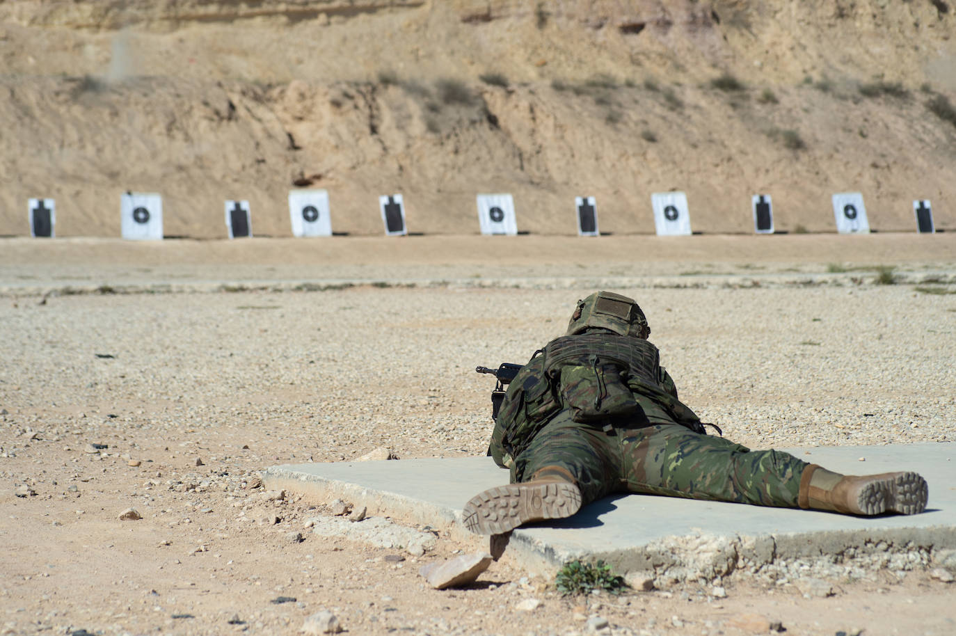 Un día en el entrenamiento militar para ir de misión al Líbano