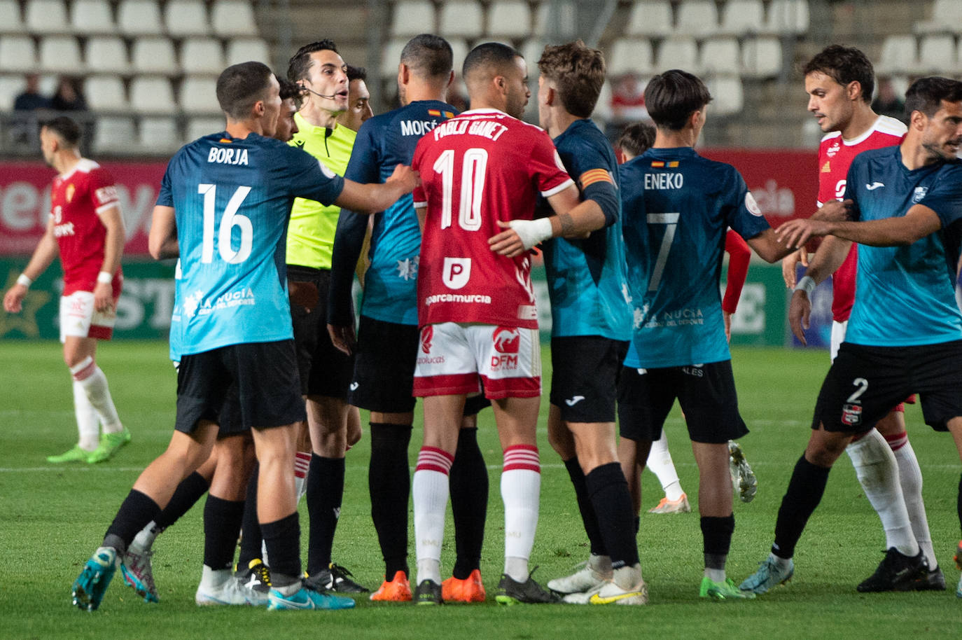 El empate del Real Murcia frente a La Nucía, en imágenes