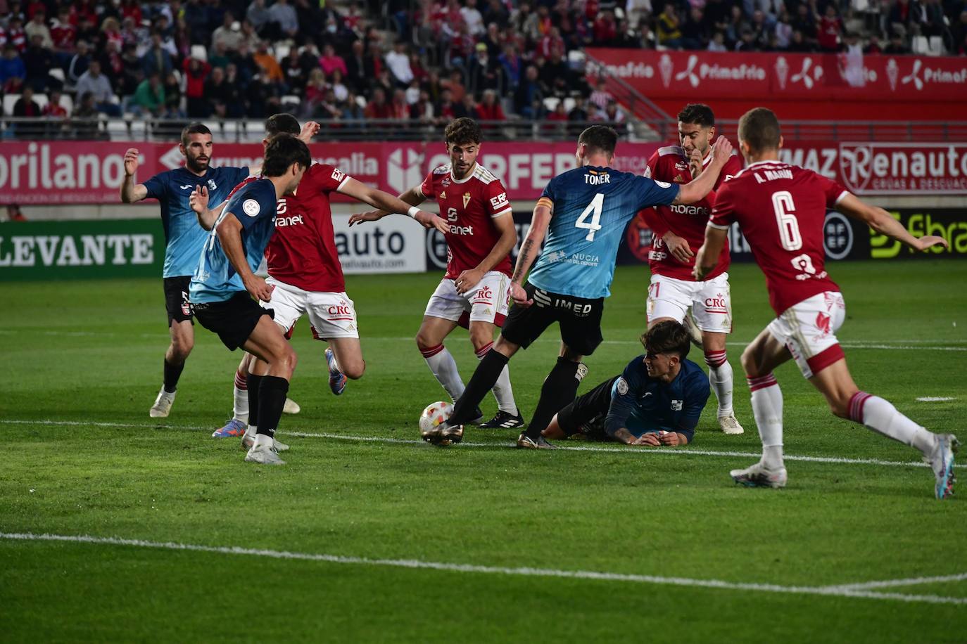 El empate del Real Murcia frente a La Nucía, en imágenes