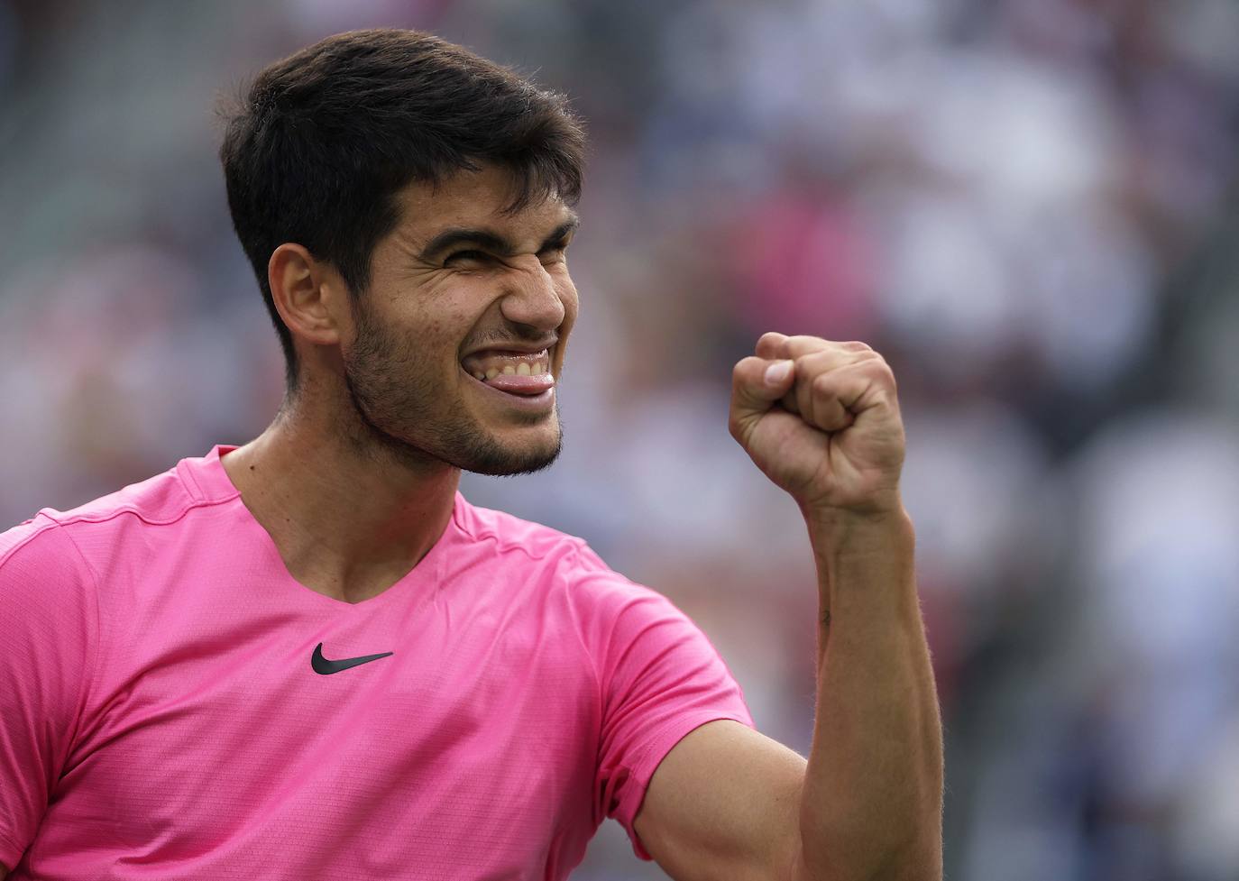 El partido de Carlos Alcaraz contra Jannik Sinner, en imágenes