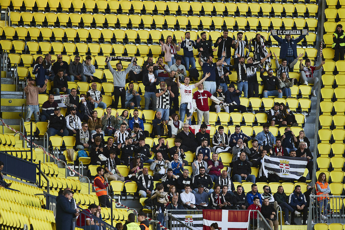 La derrota del Cartagena frente al Villarreal B, en imágenes