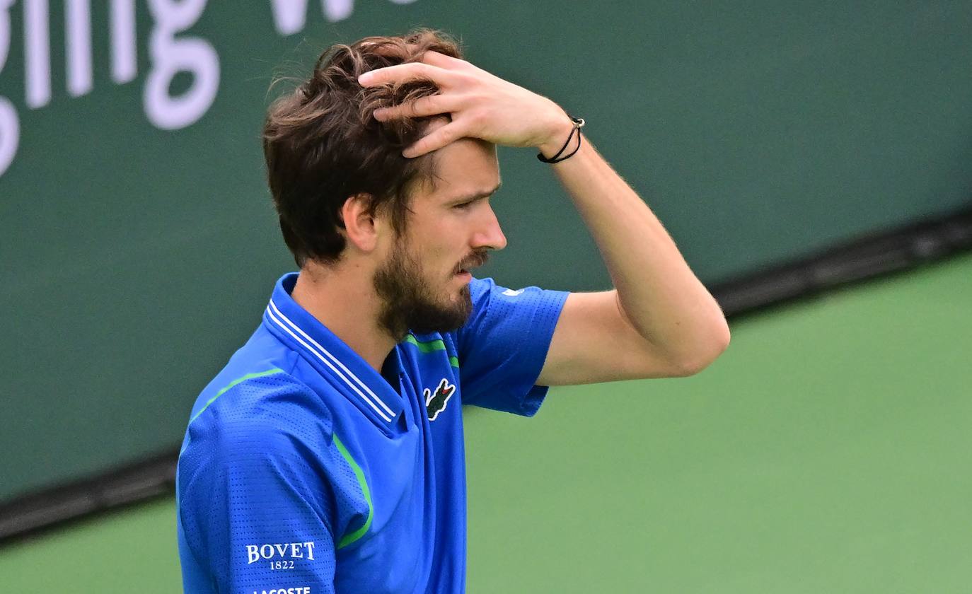 El triunfo de Carlos Alcaraz ante Medvedev en Indian Wells, en imágenes