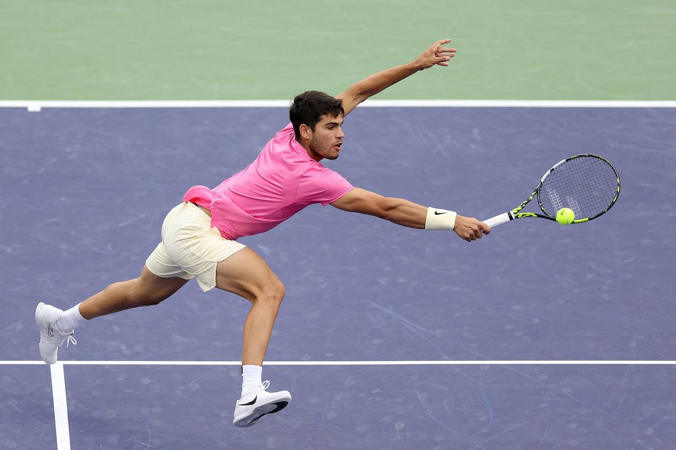 El triunfo de Carlos Alcaraz ante Medvedev en Indian Wells, en imágenes