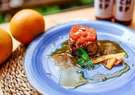 Plato del restaurante Salabores.