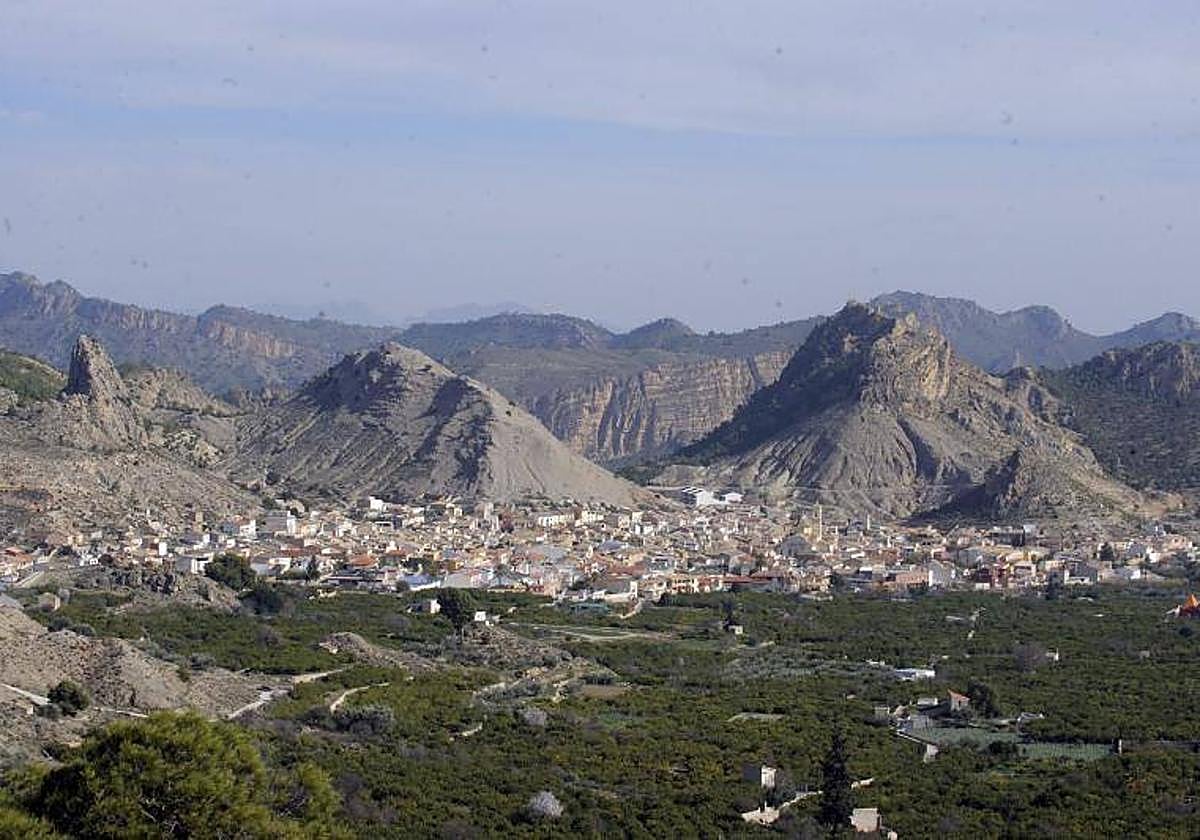 Panorámica del Valle y la Sierra de Ricote.