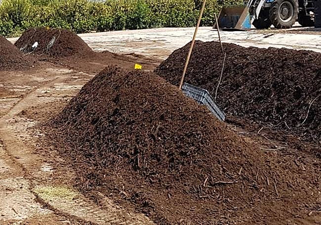 Proceso de compostaje para producción de Hortecomp.