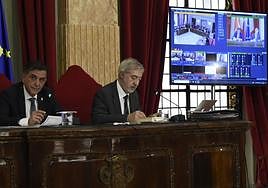 Pleno del Ayuntamiento de Murcia, este jueves.