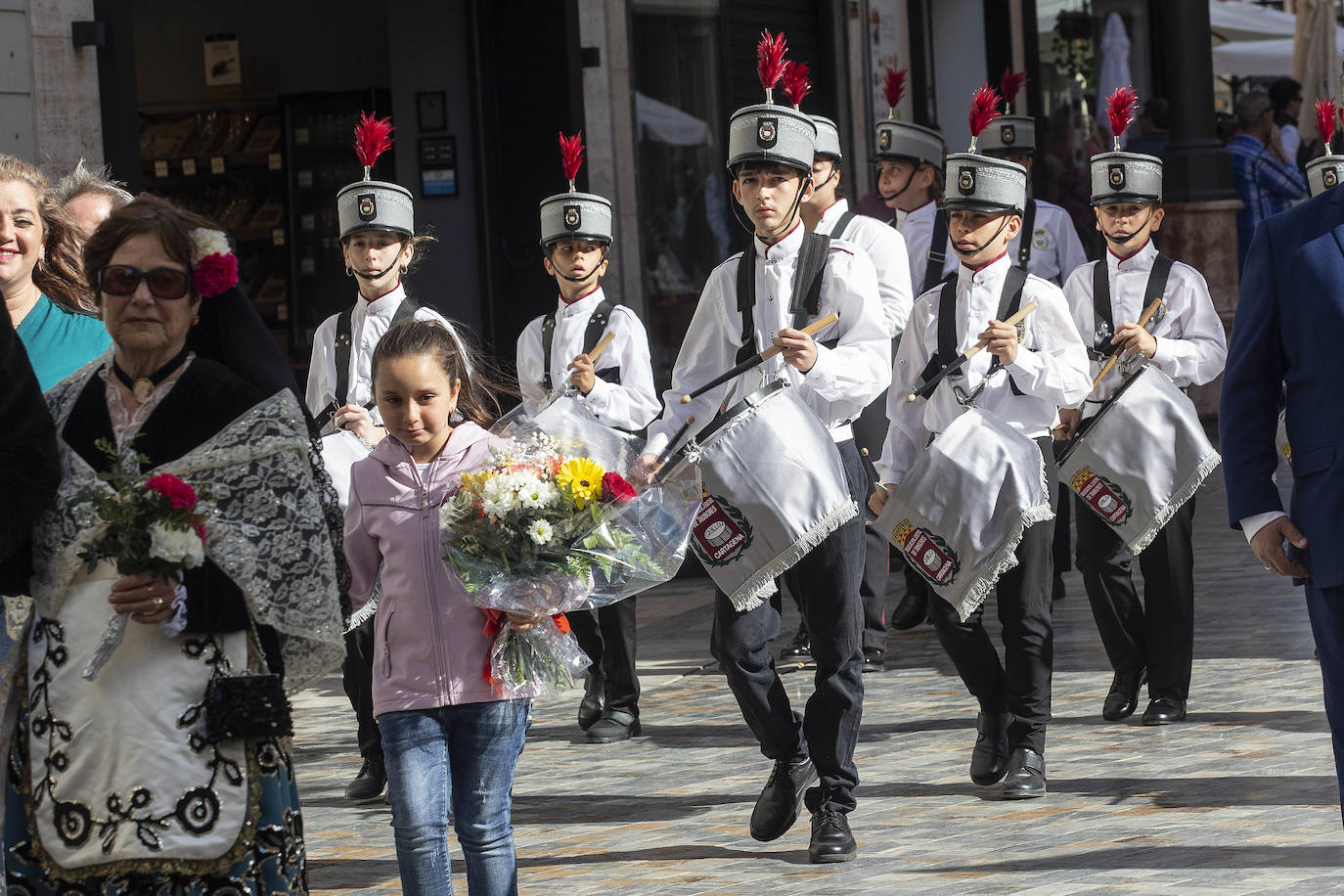 La ofrenda a la Virgen de la Caridad de Cartagena, en imágenes