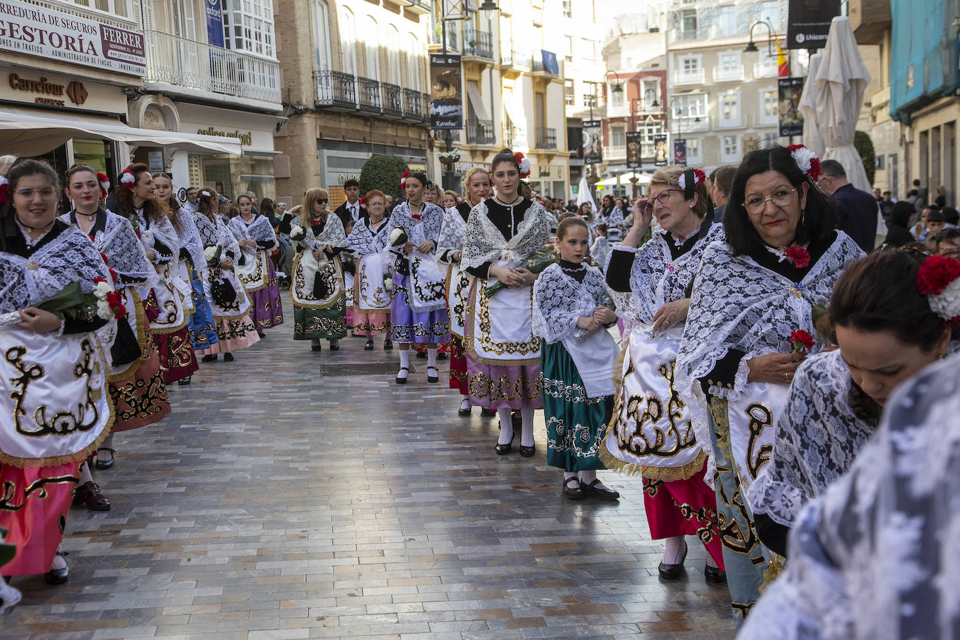 La ofrenda a la Virgen de la Caridad de Cartagena, en imágenes