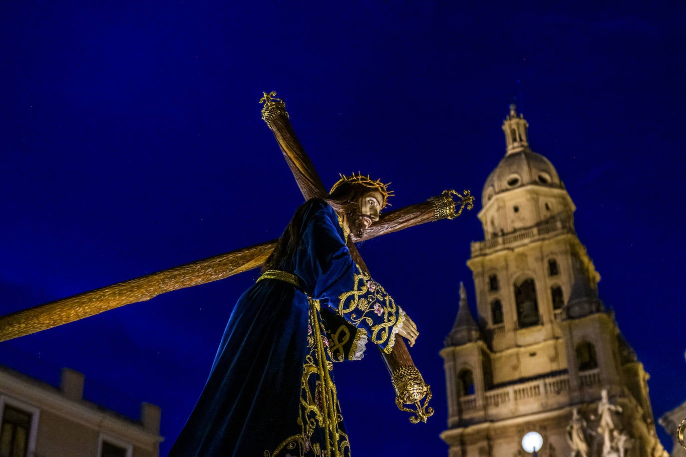 La procesión del Viernes de Dolores en Murcia, en imágenes