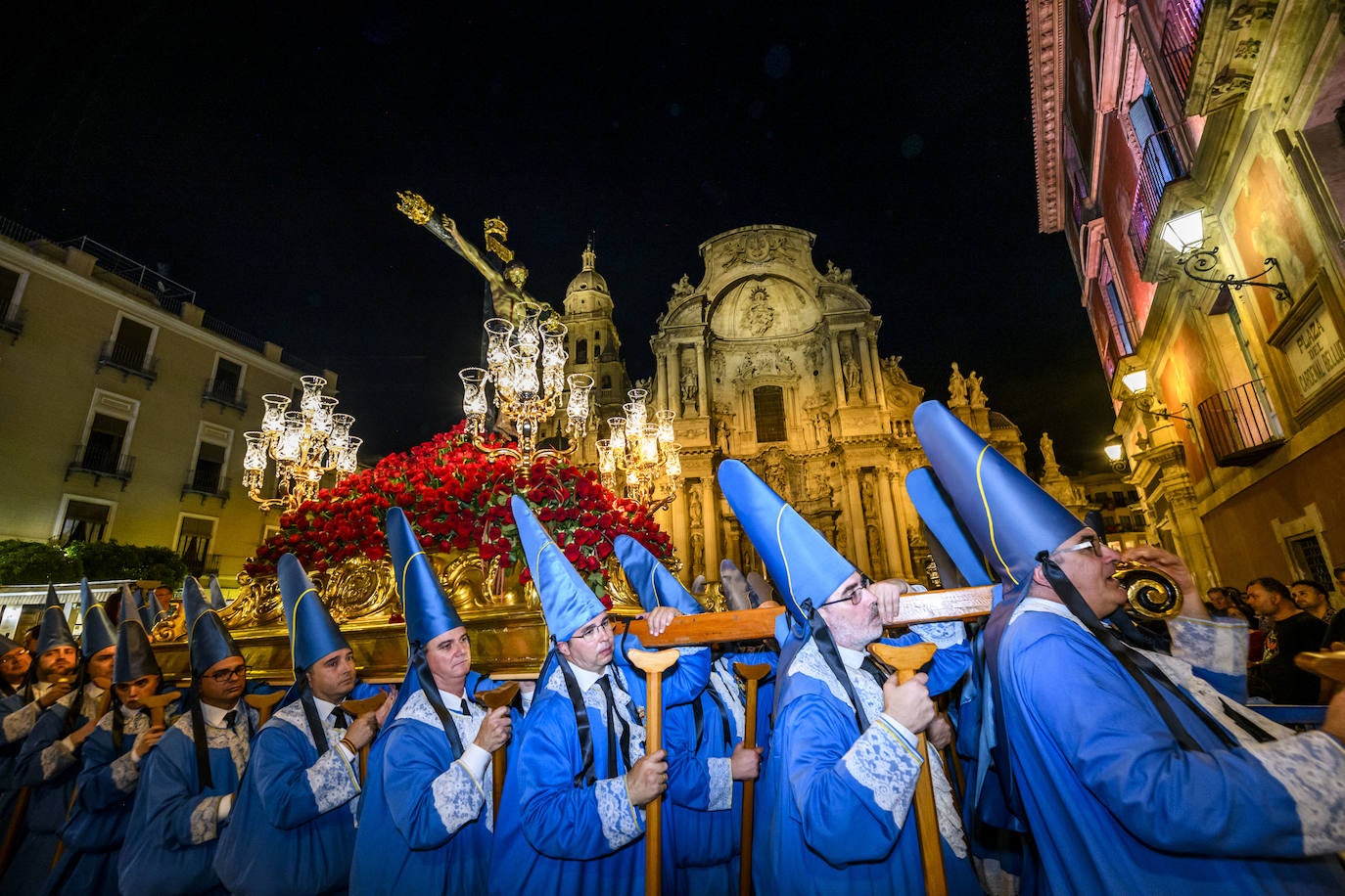 La procesión del Viernes de Dolores en Murcia, en imágenes