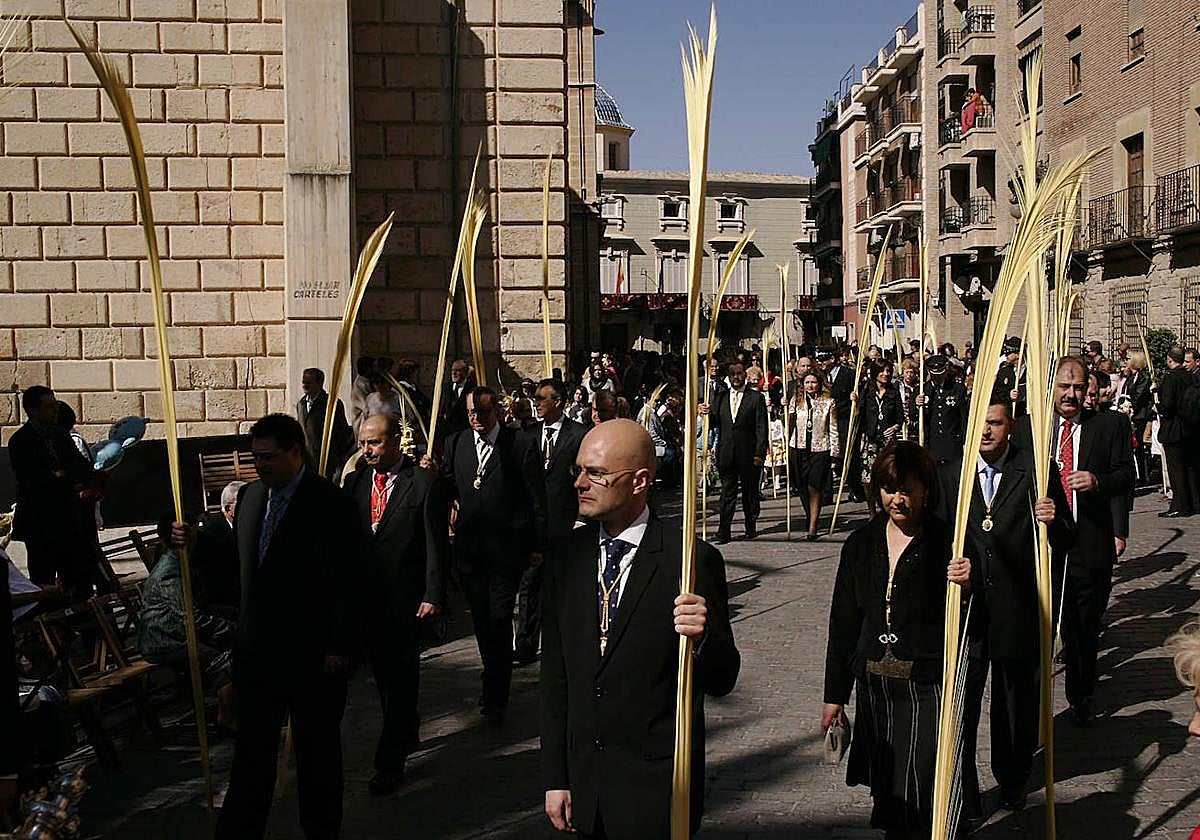 Procesión de las Palmas en Orihuela, en una imagen de archivo.