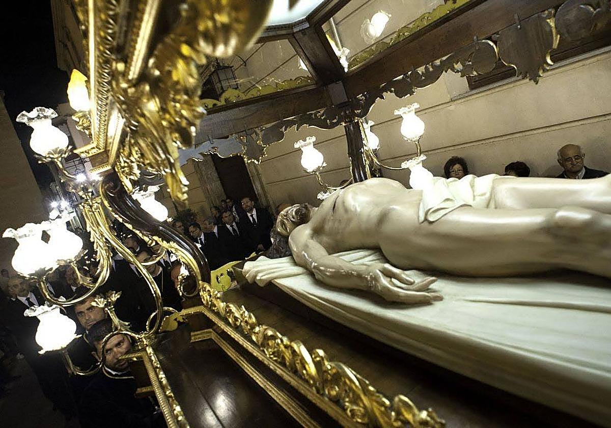 Procesión del Entierro en Orihuela, en una imagen de archivo.