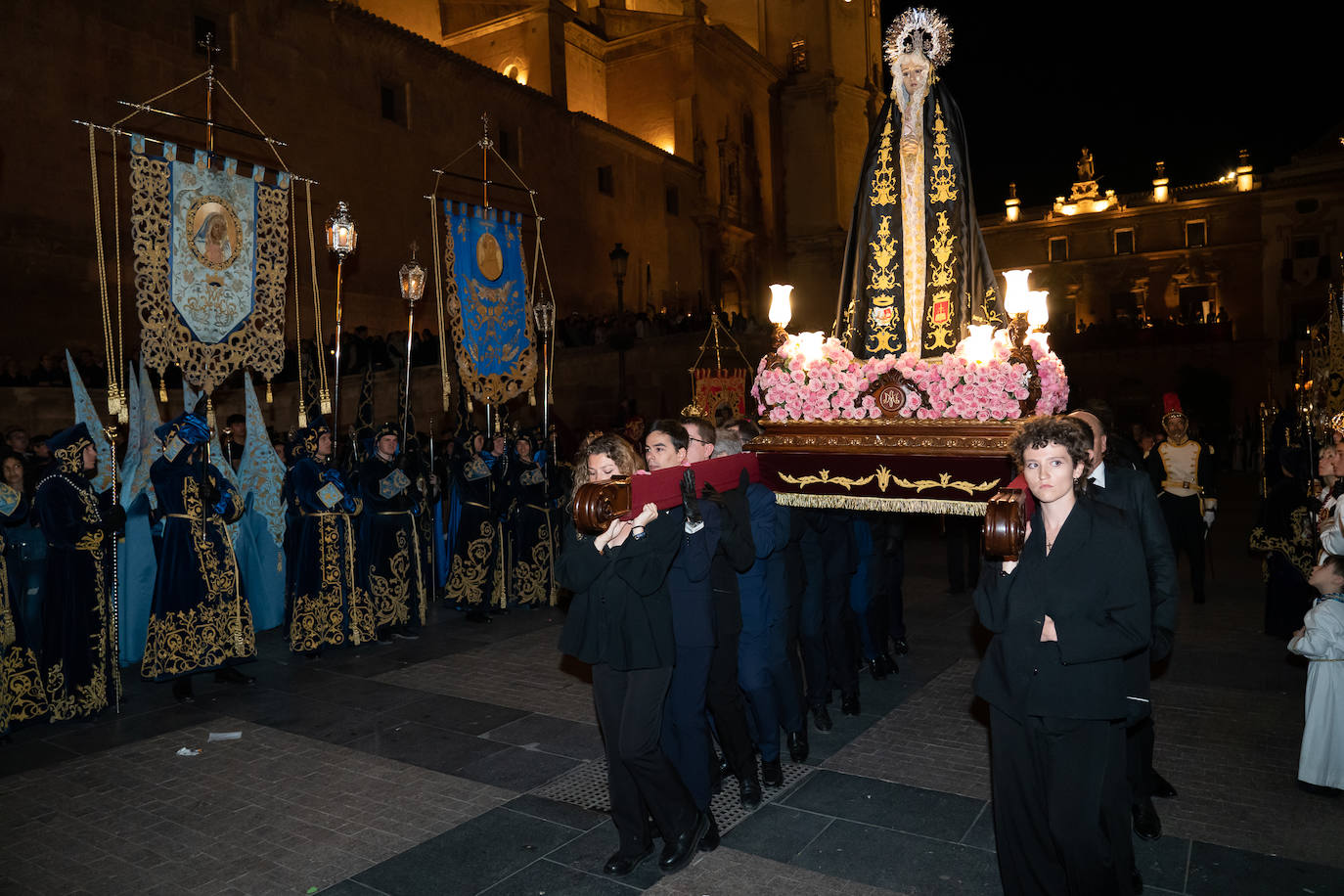 Procesión de la Santísima Virgen de la Soledad de Lorca, en imágenes