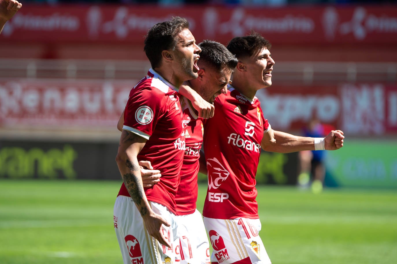 La victoria del Real Murcia frente al Cornellà, en imágenes