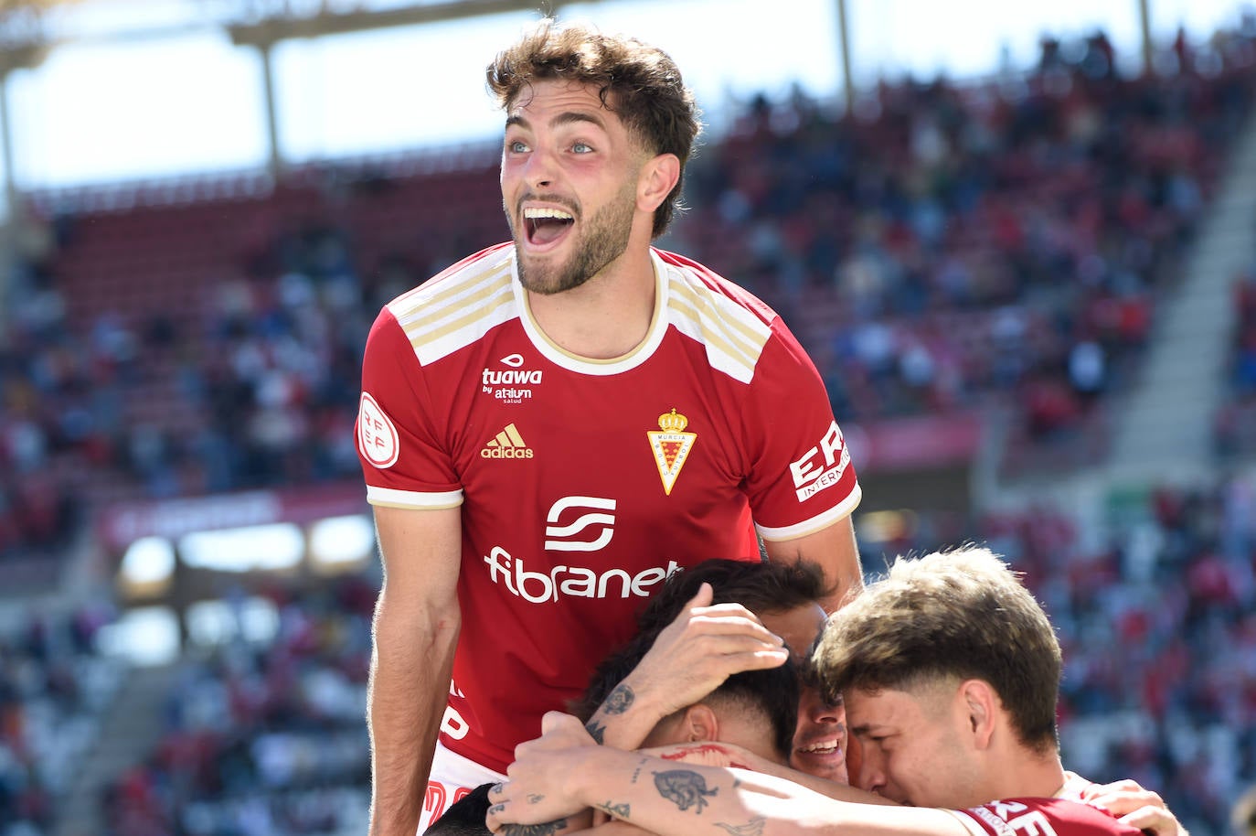 La victoria del Real Murcia frente al Cornellà, en imágenes