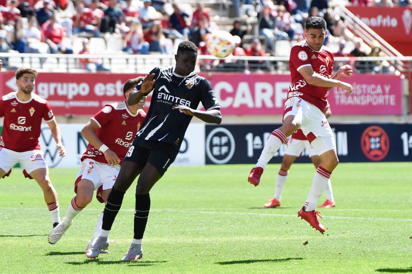 La victoria del Real Murcia frente al Cornellà, en imágenes