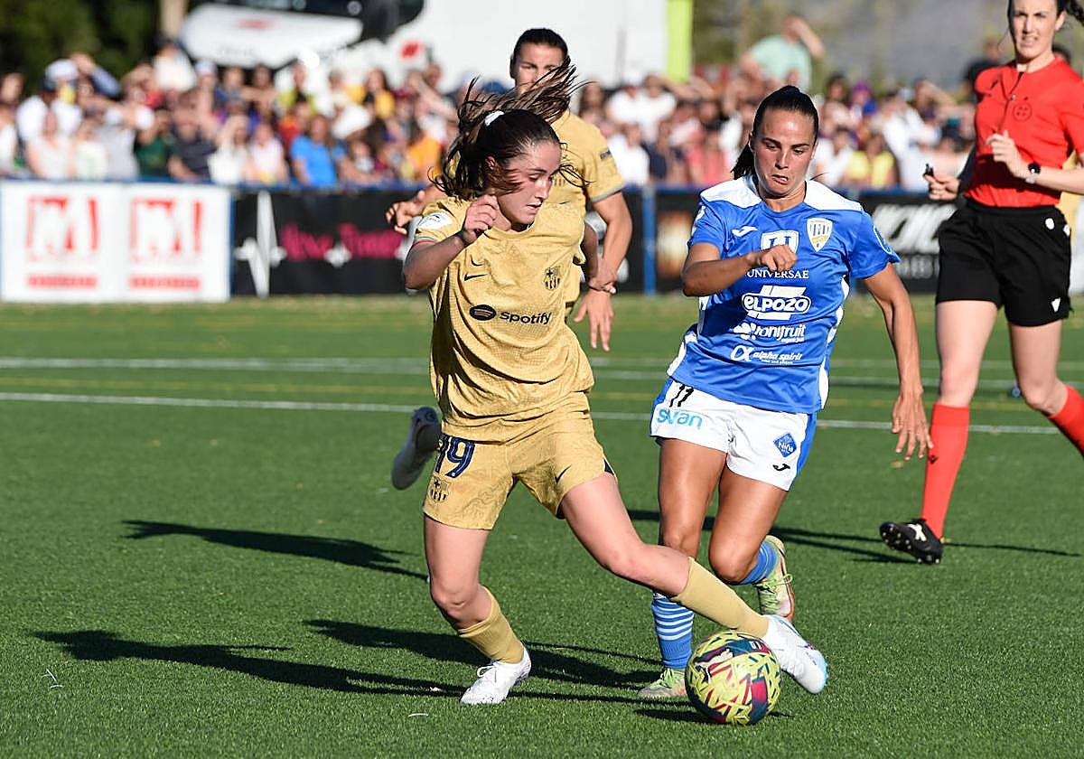 Digna derrota del Alhama ante el Barça (0-2)