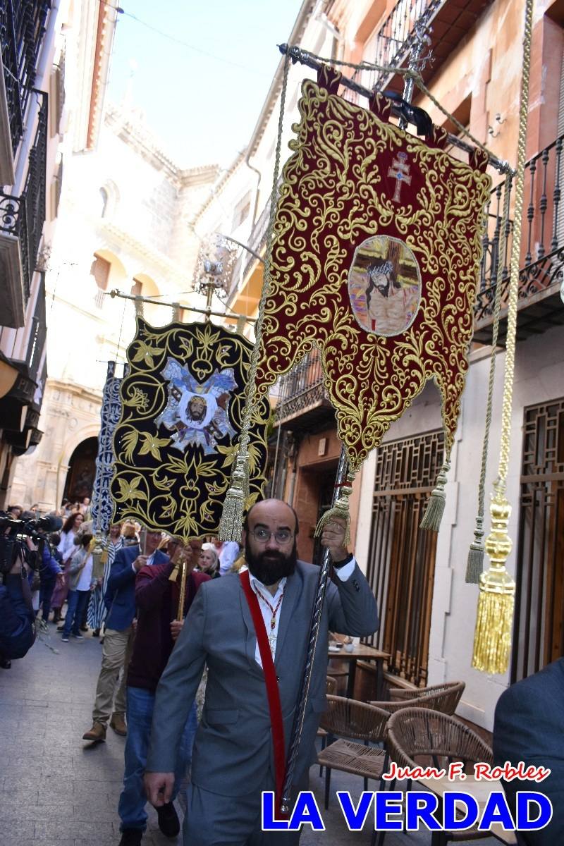 La procesión del Domingo de Ramos recorre la calle Mayor y La Corredera de Caravaca
