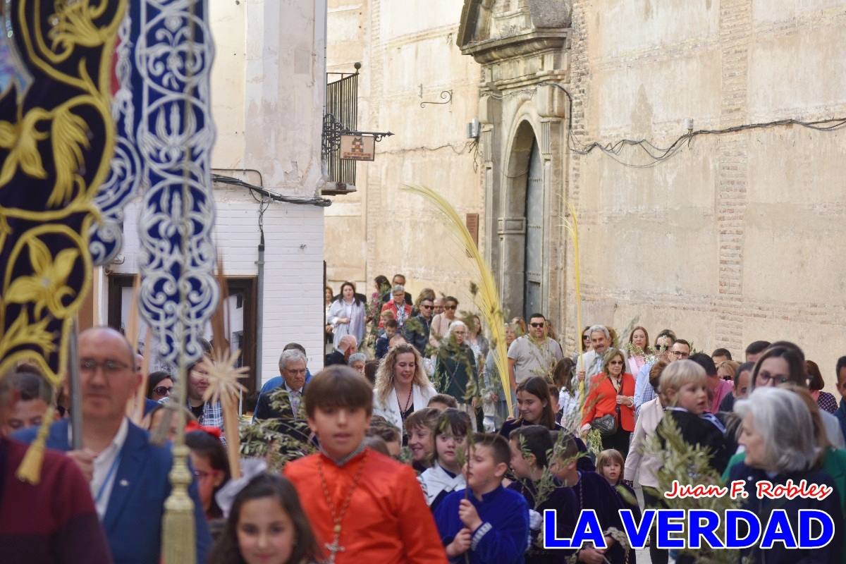 La procesión del Domingo de Ramos recorre la calle Mayor y La Corredera de Caravaca