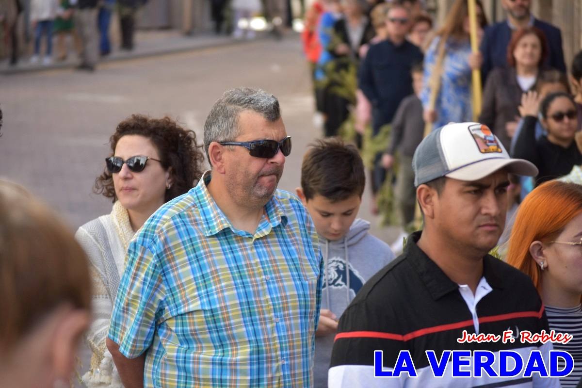 La procesión del Domingo de Ramos recorre la calle Mayor y La Corredera de Caravaca