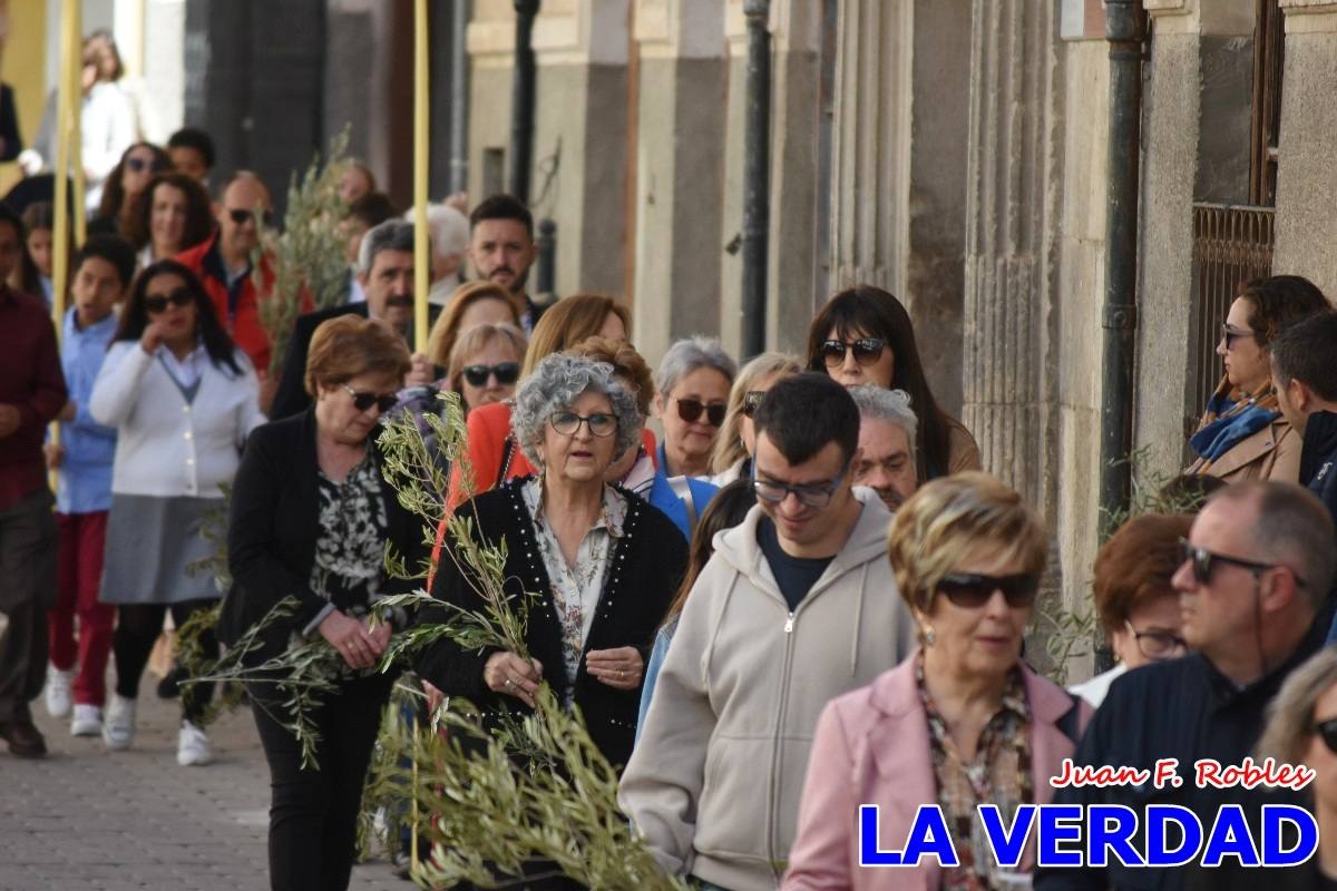 La procesión del Domingo de Ramos recorre la calle Mayor y La Corredera de Caravaca