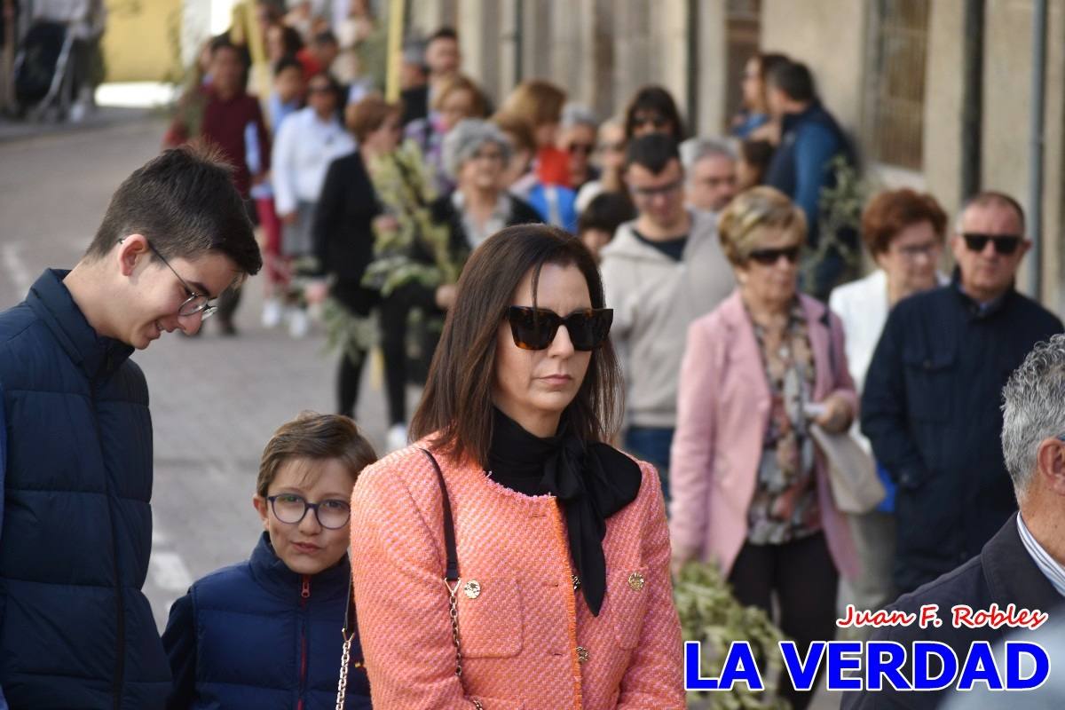 La procesión del Domingo de Ramos recorre la calle Mayor y La Corredera de Caravaca