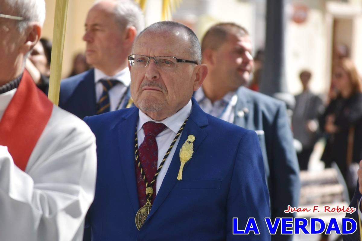La procesión del Domingo de Ramos recorre la calle Mayor y La Corredera de Caravaca