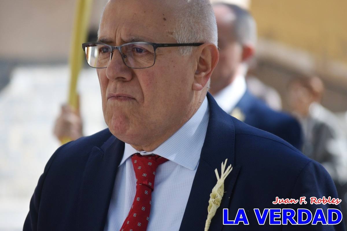La procesión del Domingo de Ramos recorre la calle Mayor y La Corredera de Caravaca