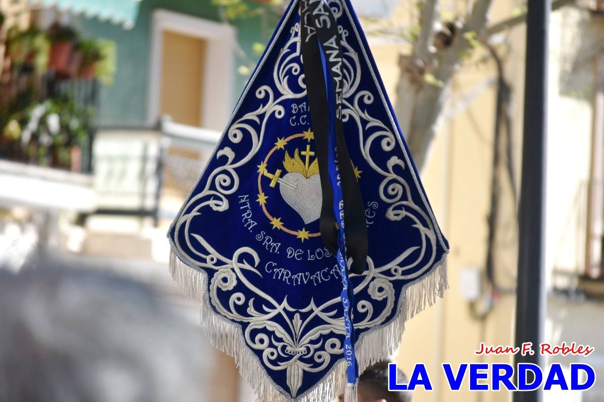 La procesión del Domingo de Ramos recorre la calle Mayor y La Corredera de Caravaca