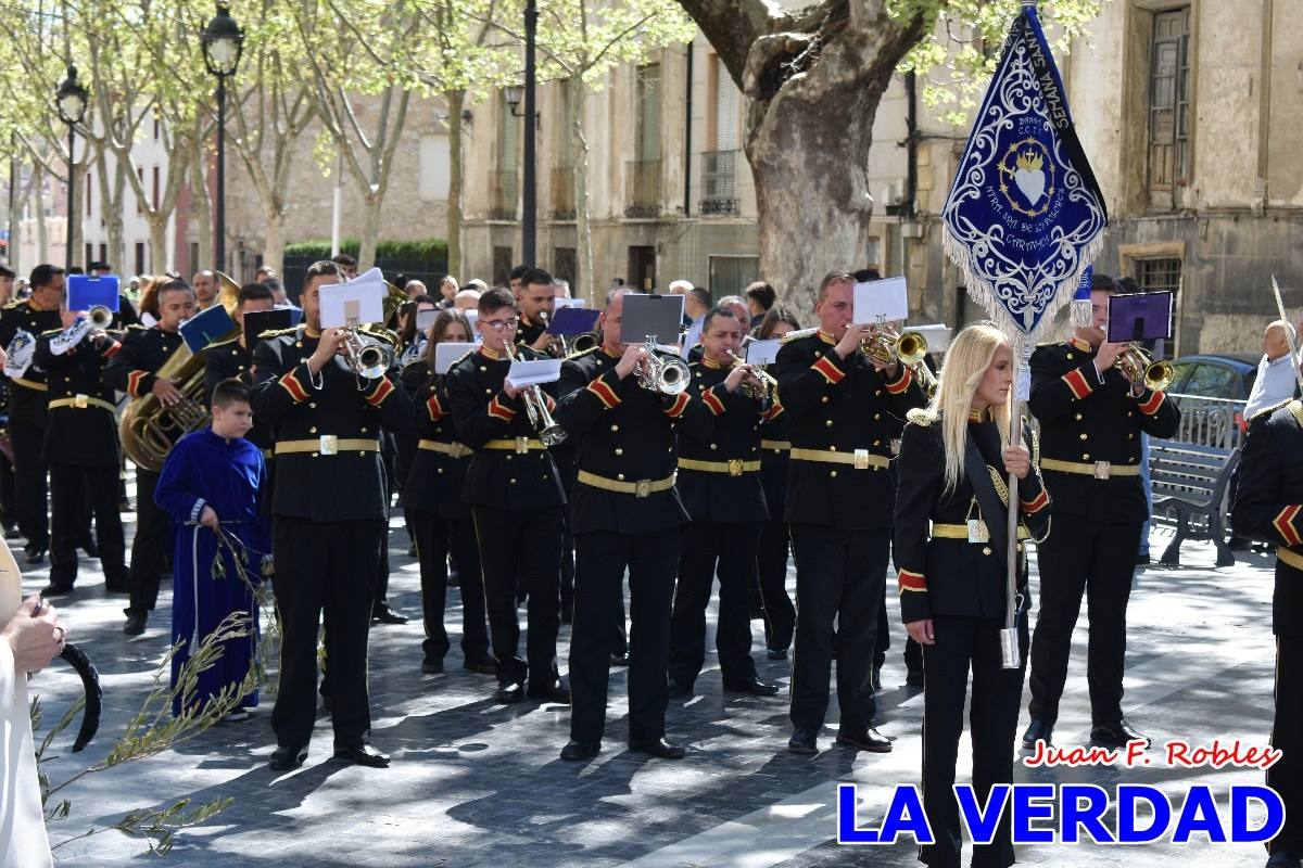 La procesión del Domingo de Ramos recorre la calle Mayor y La Corredera de Caravaca
