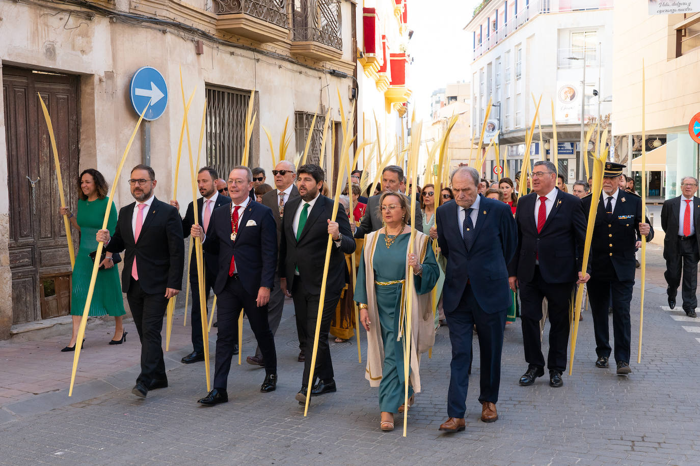 Bendición de las palmas en el Paso Blanco de Lorca, en imágenes