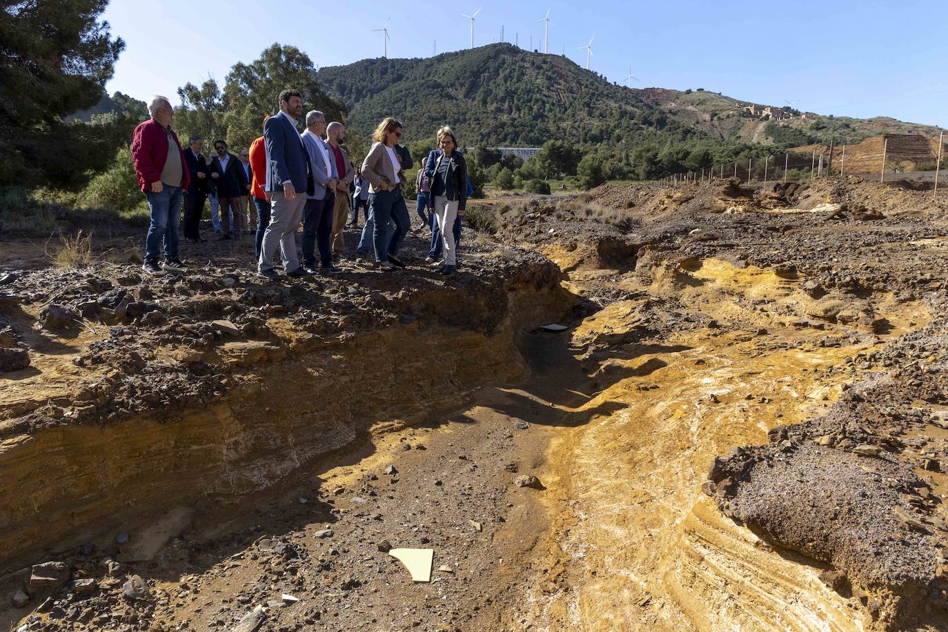 Las imágenes de la visita de Teresa Ribera a La Manga y La Unión