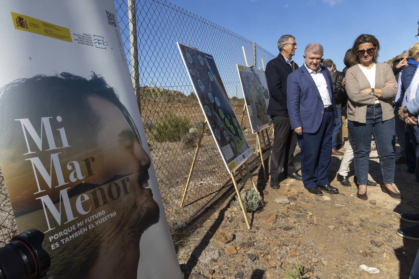 Las imágenes de la visita de Teresa Ribera a La Manga y La Unión