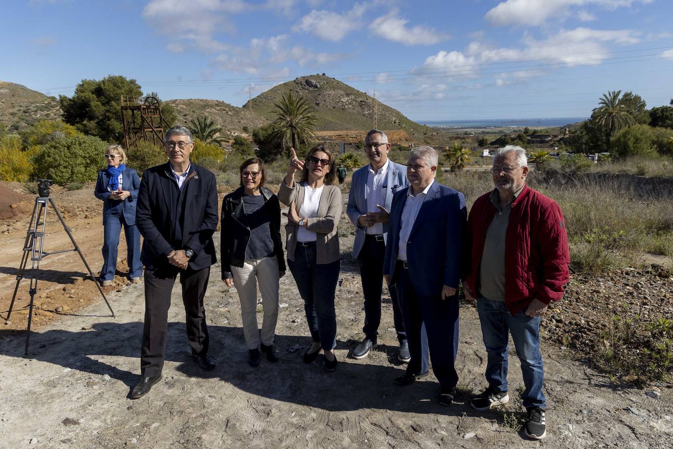 Las imágenes de la visita de Teresa Ribera a La Manga y La Unión