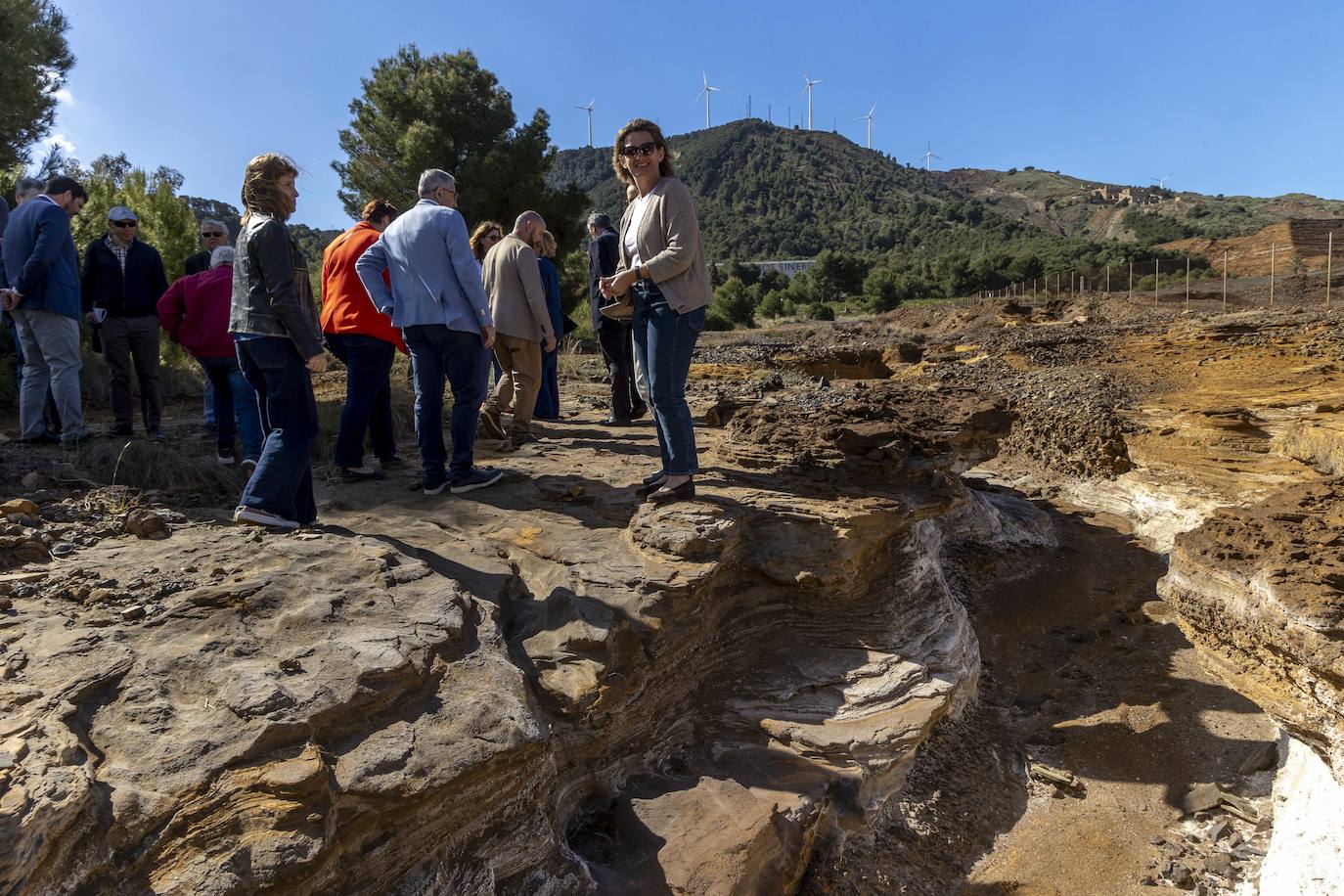 Las imágenes de la visita de Teresa Ribera a La Manga y La Unión